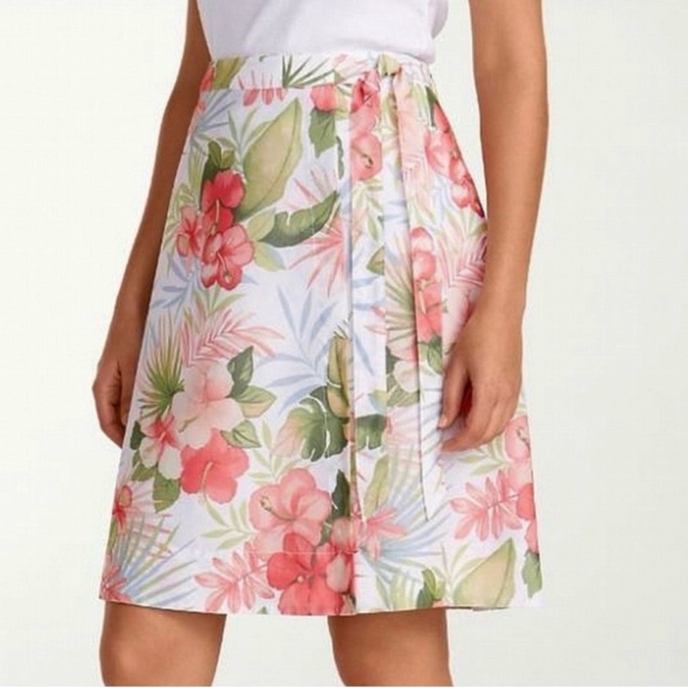 Tommy Bahama Solidad Oasis Tropical Floral Wrap Skirt Size S/P